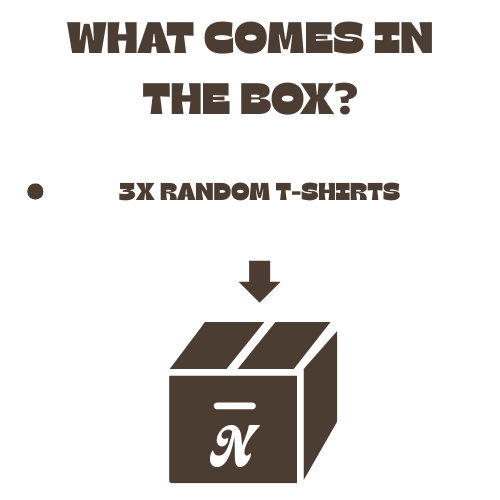 VINTAGE 3 T-SHIRTS MYSTERY BOX