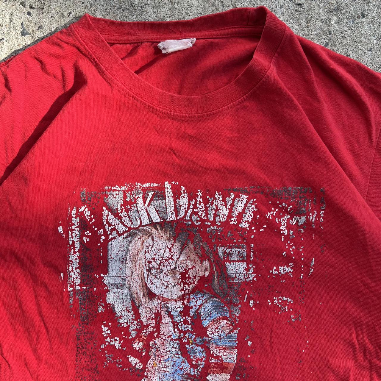 Vintage Y2K Red Chucky x Jack Daniels T-Shirt (L)