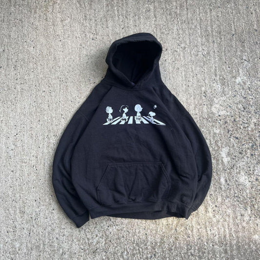Vintage Black Peanuts x Abbey Road Hoodie (L)