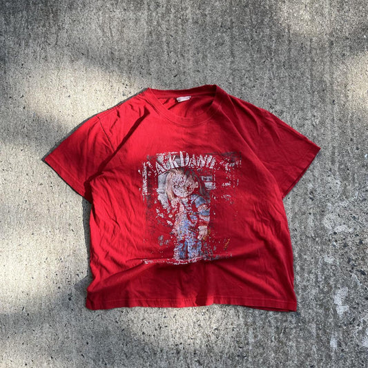 Vintage Y2K Red Chucky x Jack Daniels T-Shirt (L)