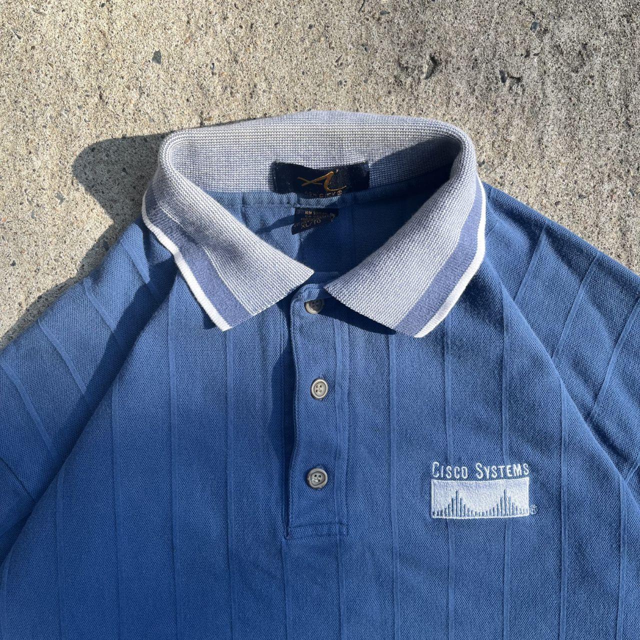 Vintage 90s Cisco Systems Branded Polo Shirt (L)